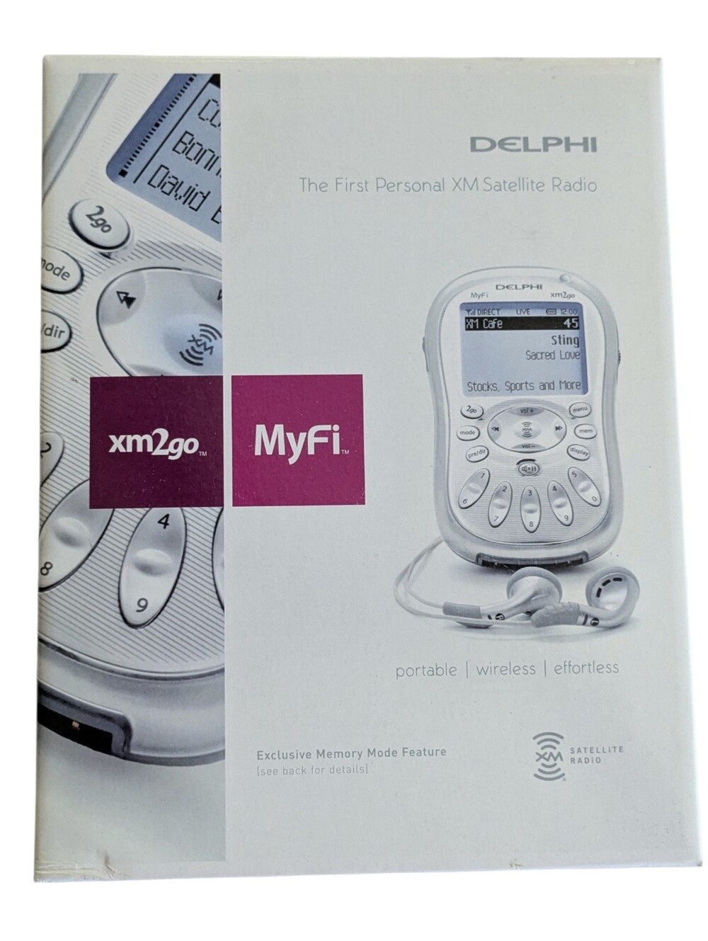 Delphi XM2Go MyFi Personal Satellite Radio